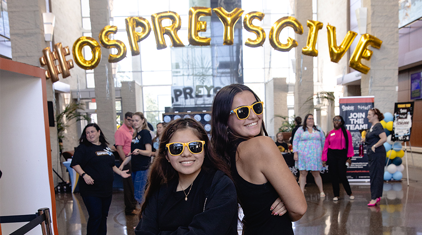 Students during this year's Ospreys Give Students during this year's Ospreys Give