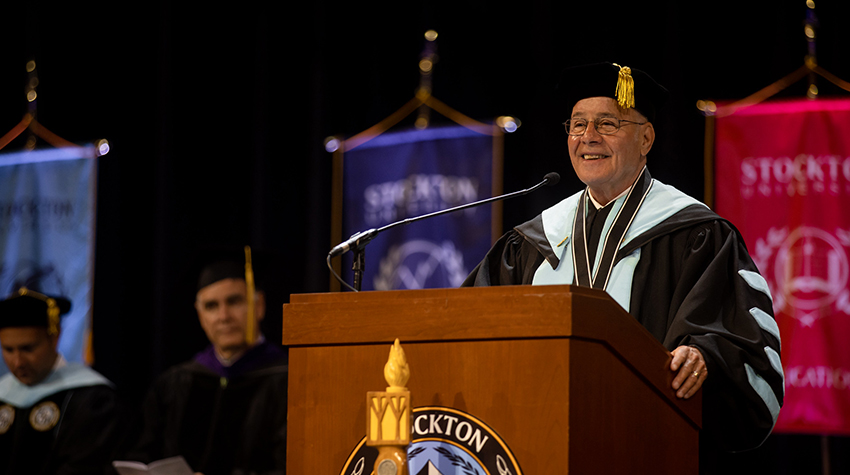 President Emeritus Harvey Kesselman during his remarks President Emeritus Harvey Kesselman during his remarks