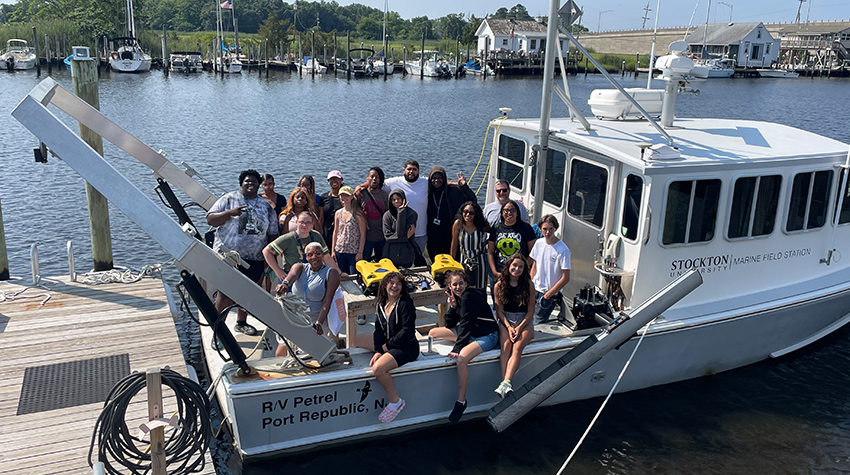 Students get a closer look at remotely operated vehicles that were purchased with a $500,000 grant by the National Oceanic Atmospheric Administration (NOAA) for the graduate-level Coastal Zone Management Program. Students get a closer look at remotely operated vehicles that were purchased with a $500,000 grant by the National Oceanic Atmospheric Administration (NOAA) for the graduate-level Coastal Zone Management Program.