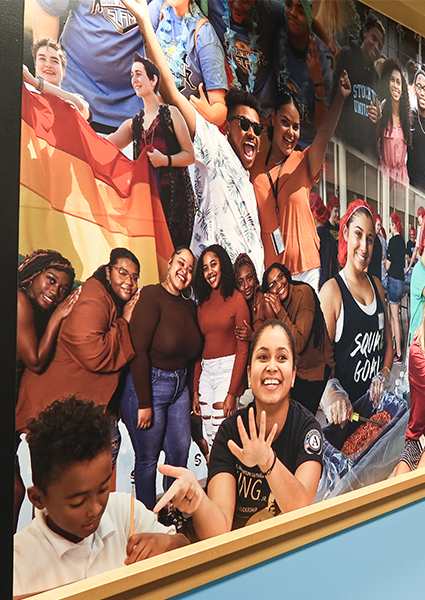 F-100 hallway mural F-100 hallway mural