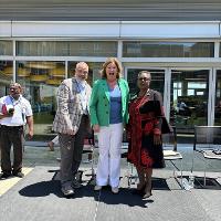 President Joe, Assemblywoman Claire Swift and Dr. Sass on Juneteenth