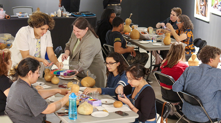 Gourd art workshop Gourd art workshop