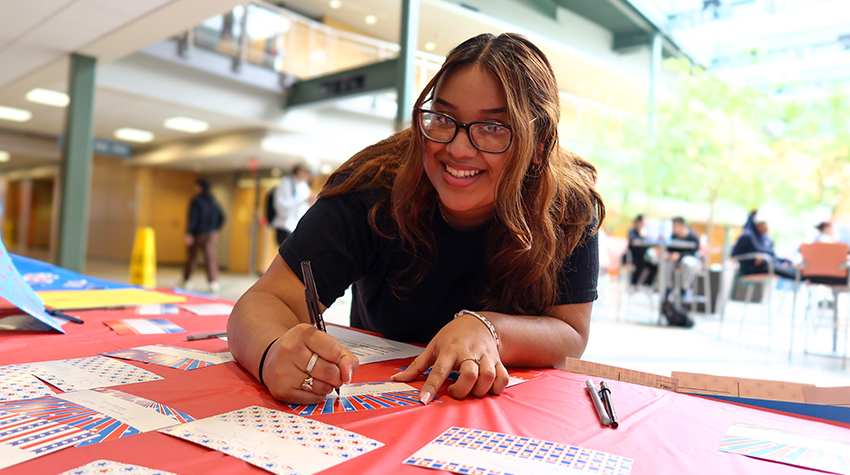 Students wrote down their reasons for voting this November.  Students wrote down their reasons for voting this November.