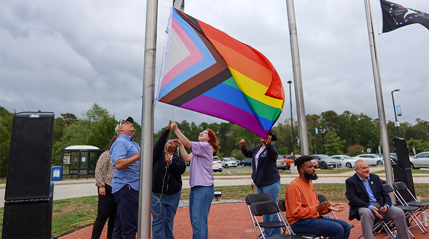LGBTQ Flag Raising 2024 Photo 1 LGBTQ Flag Raising 2024 Photo 1