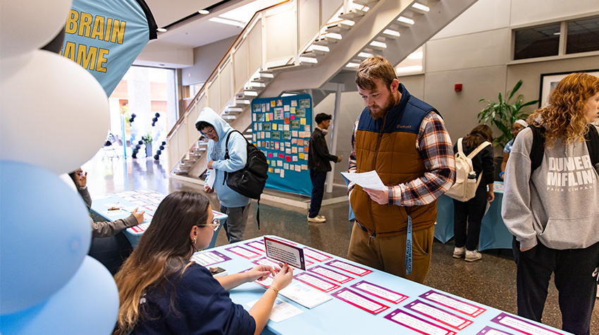 Tables handed out information and resources. Tables handed out information and resources.