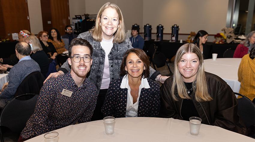 Students, faculty and staff during the formal program of the dinner Students, faculty and staff during the formal program of the dinner