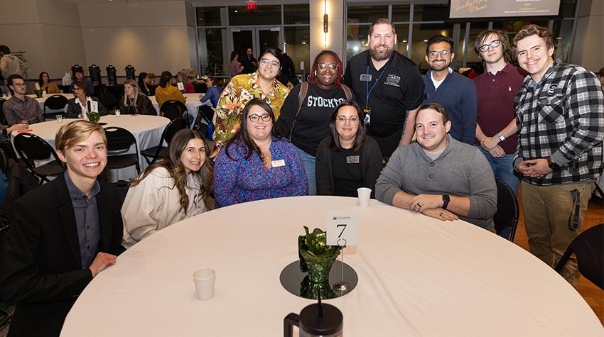 Students, faculty and staff during the formal program of the dinner Students, faculty and staff during the formal program of the dinner