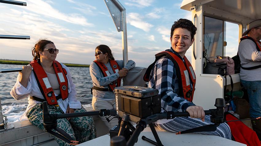 Students in the Coastal Zone Management graduate program Students in the Coastal Zone Management graduate program