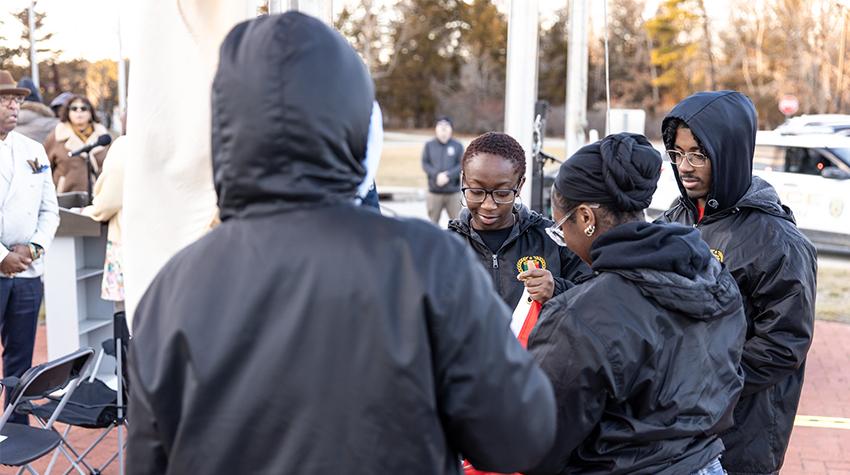 UBSS raising the flag UBSS raising the flag