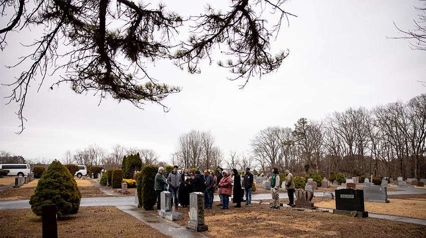 The group in front of Gail Rosenthal's headstone. The group in front of Gail Rosenthal's headstone.