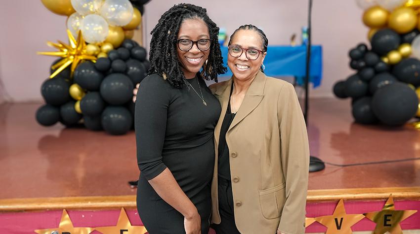 Nordia Scott and Patricia Collins of SCCESL Nordia Scott and Patricia Collins of SCCESL