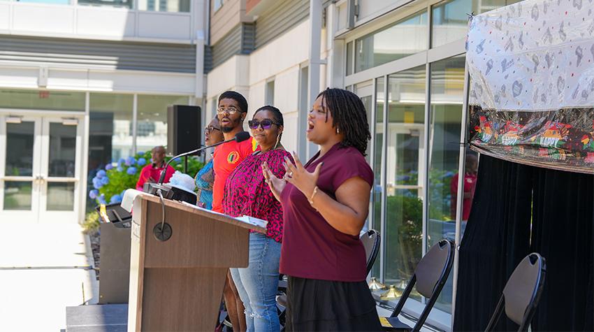 Brielle Scott singing "Lift Ev'ry Voice" Brielle Scott singing "Lift Ev'ry Voice"