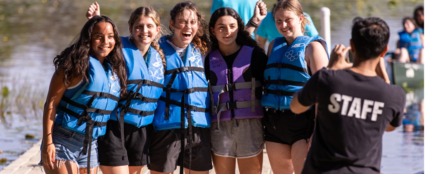 Students Canoeing at Fred Fest