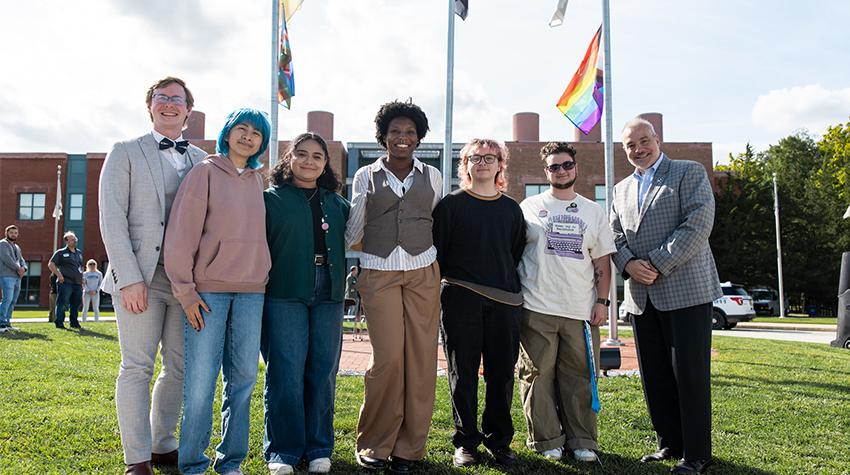 Following the flag being raised Following the flag being raised