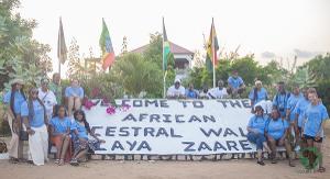 Students and faculty explore Ghana’s African Ancestral Wall during an Africana Studies global learning experience.