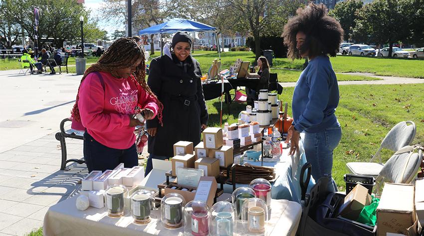 A vendor during Party in the Park in AC's O'Donnell Park A vendor during Party in the Park in AC's O'Donnell Park
