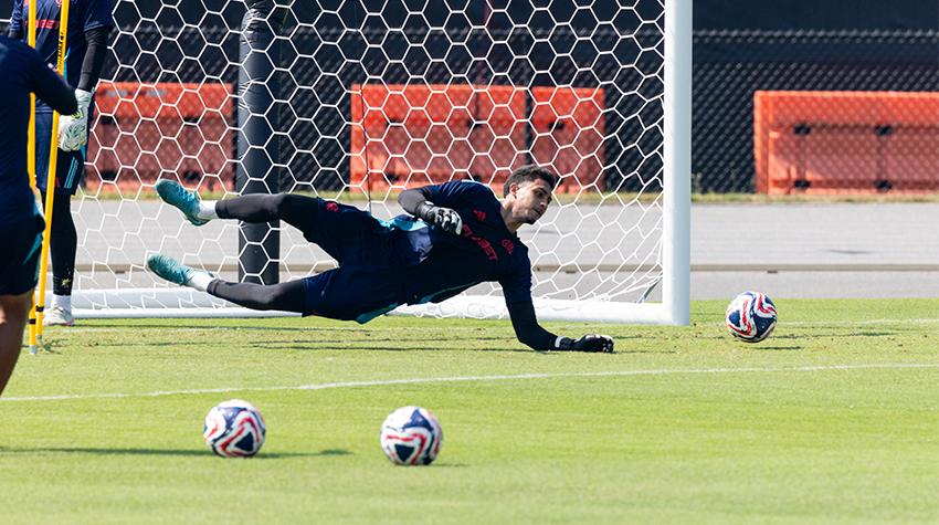CR Flamengo practicing on campus CR Flamengo practicing on campus