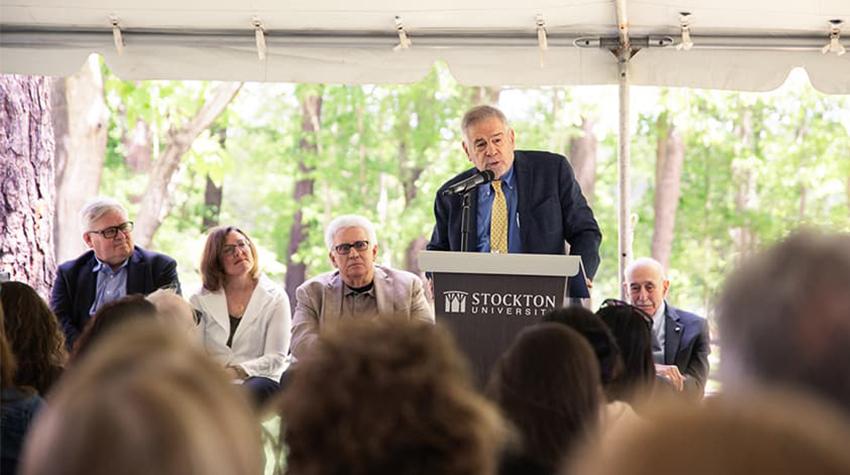 A speaker giving remarks during the event A speaker giving remarks during the event