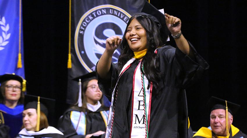 Graduating students who donated to their class gift received a green honor cord to wear proudly during their Commencement ceremony in May.