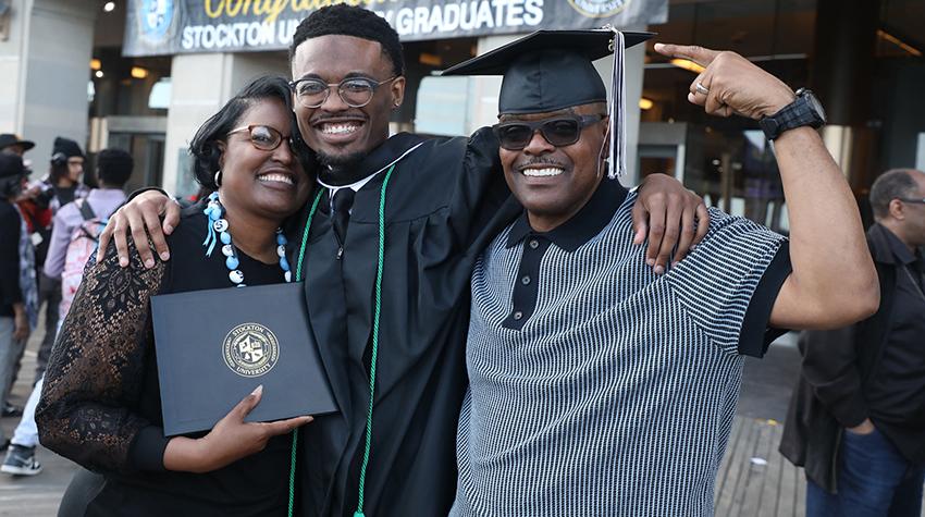 Graduating students who donated to their class gift received a green honor cord to wear proudly during their Commencement ceremony in May.