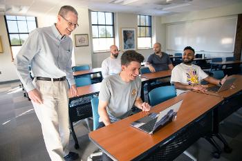 Students in Stockton University’s Data Science & Strategic Analytics program learn how to turn complex information into clear insight through collaborative, technology-focused coursework.