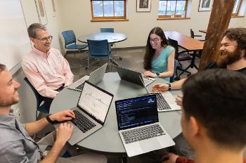 Collaborative learning at Stockton gives students the opportunity to explore data, programming and analytics in a supportive graduate environment.
