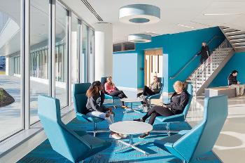 Stockton University offers MBA in Healthcare Administration and Leadership students modern learning spaces designed for collaboration, focus and professional growth.