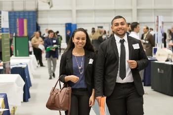 Students connect with employers and professionals, building career confidence for leadership roles across healthcare organizations and related industries.