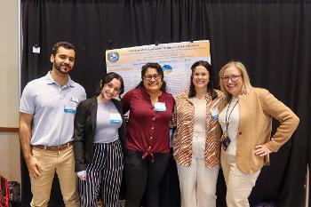 Stockton MSOT students and faculty share occupational therapy research at a professional presentation, highlighting opportunities to develop research, communication and scholarly skills beyond the classroom.