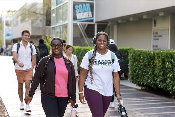A welcoming campus community helps students feel connected to Stockton while pursuing their academic and professional goals.