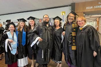 American Studies graduates celebrate their accomplishments alongside faculty and mentors who support students throughout their graduate experience.