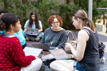 Students connect and collaborate in Stockton’s welcoming campus spaces, building the conversations and community at the heart of American Studies.