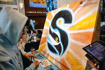 Students take part in campus wellness activities that promote connection, support and the importance of mental health across the Stockton community.
