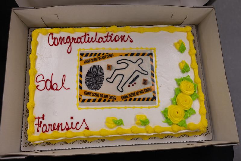 Forensics Lab Grand opening Cake