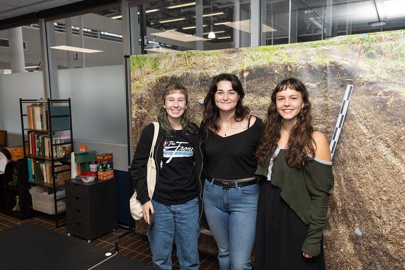 Archaeology students who attended the grand opening