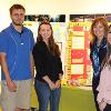 Lynne Kesselman and students at Civic Engagement Mini-grant Showcase December 2017