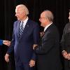 Lynne Kesselman, Joe Biden, Harvey Kesselman and Bill Hughes at Hughes Center Honors on November 9, 2017.