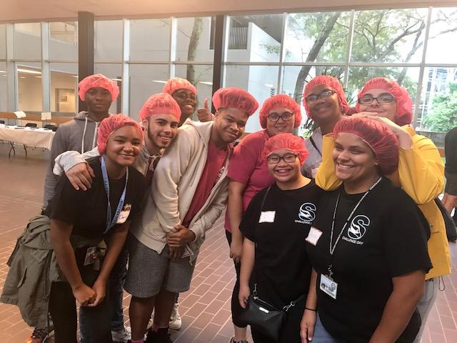 eof students participating in day of service eof students participating in day of service