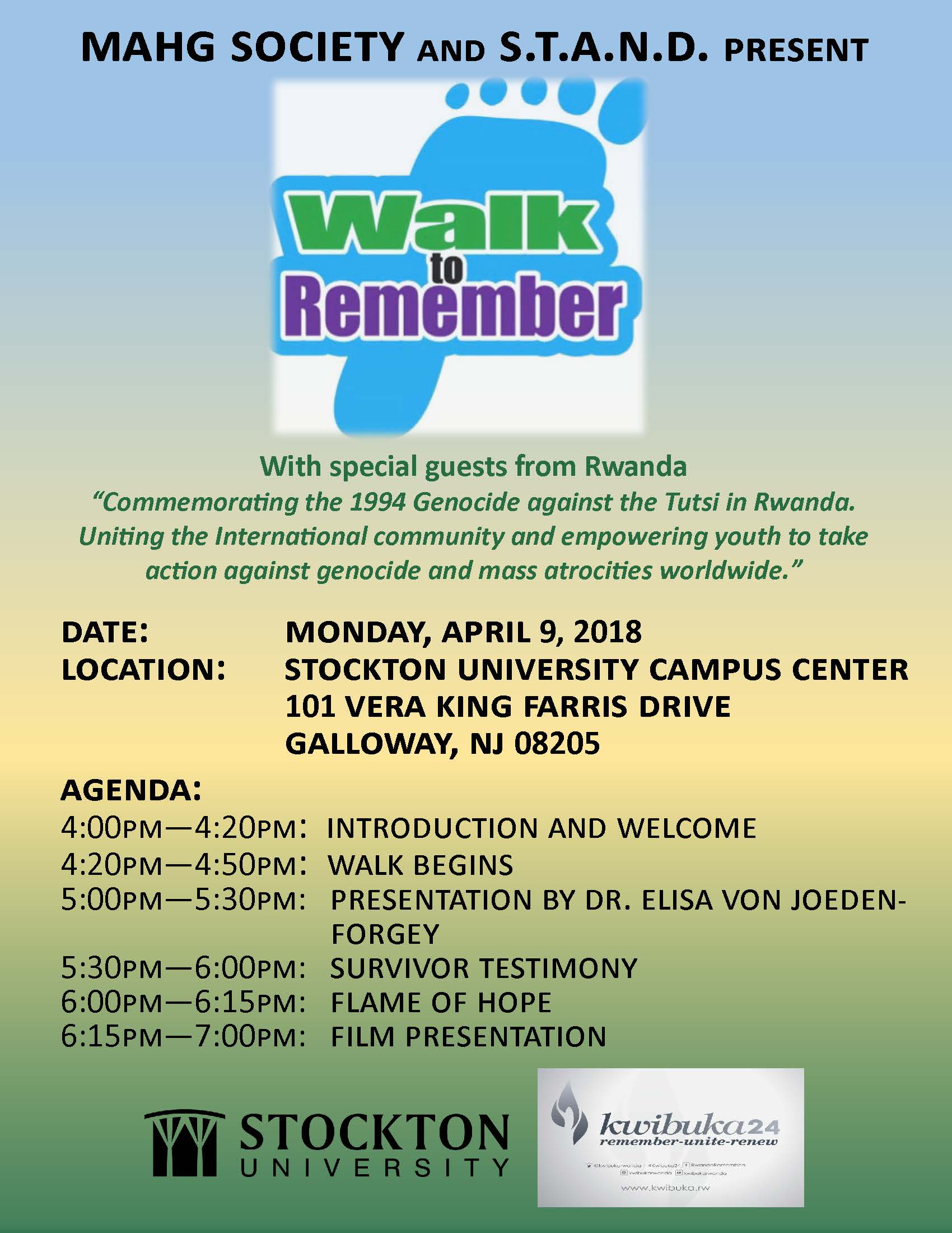 Walk to Remember Events Stockton University