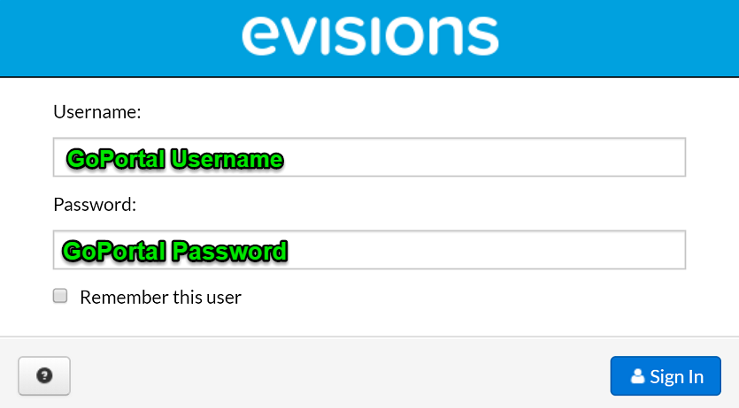 Evisions Login