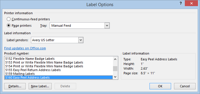 Label Settings