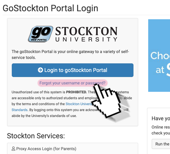 Forgot your Portal account password?