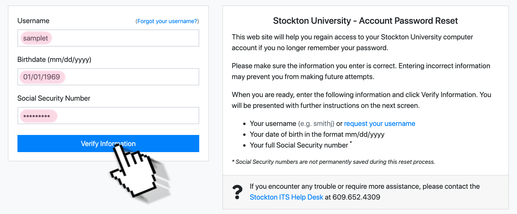 Forgot your Portal account password?