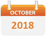 October 2018 Calendar Icon