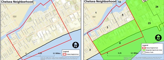 Map of Chelsea neighborhood