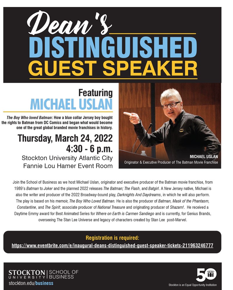 Click for more information: Stockton School of Business Distinguished Guest Lecturere Event 