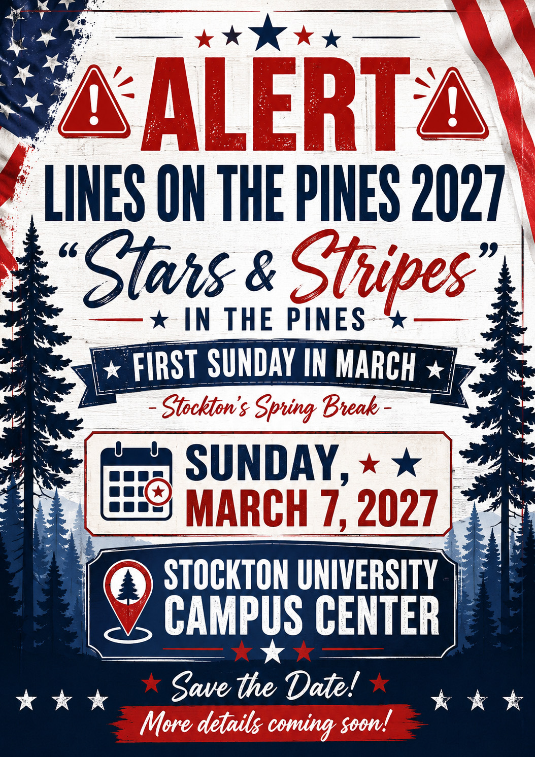 Announcement for Lines on the Pines 2027