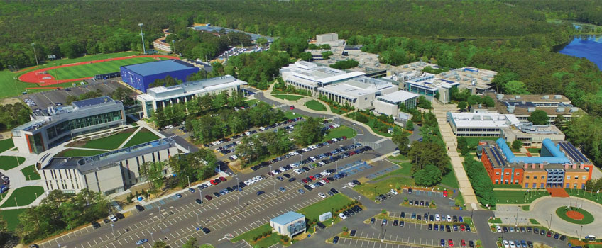 Aerial campus photo