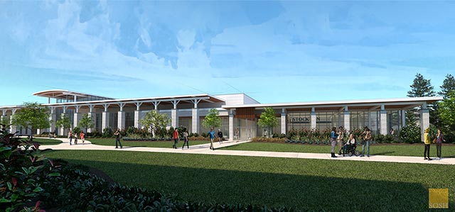 Campus Center Expansion Rendering