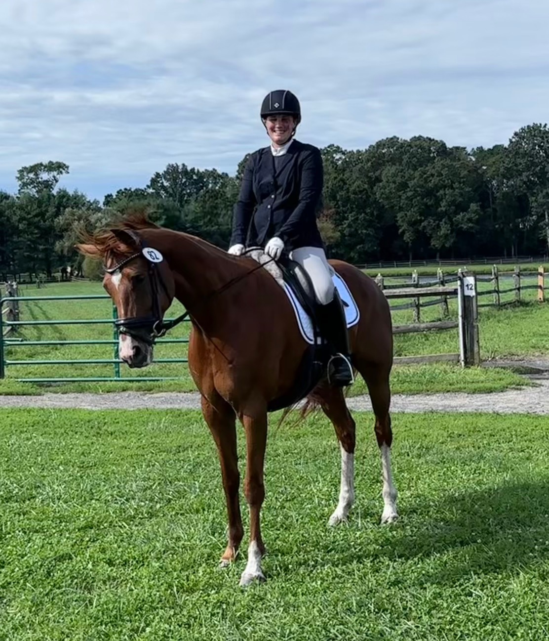 Kerri Sowers riding a horse